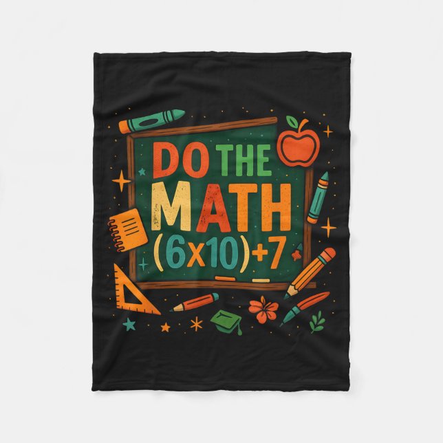 Couverture Polaire Do The Math 67 Funny Equation Chalkboard School Ar (Devant)