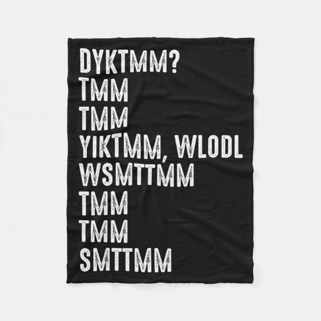 Couverture Polaire Do You Know The Muffin Man Dyktmm Funny Quote  (Devant)