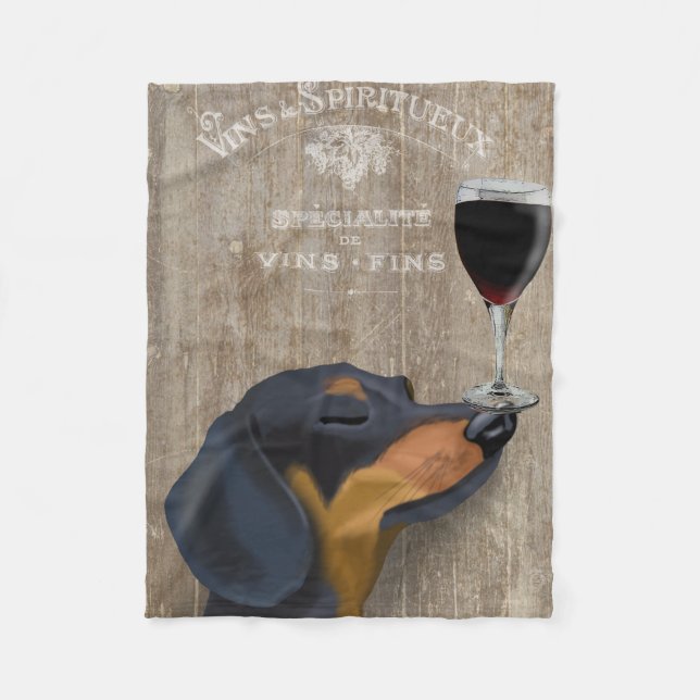 Couverture Polaire Dog Au Vin Dachshund (Devant)