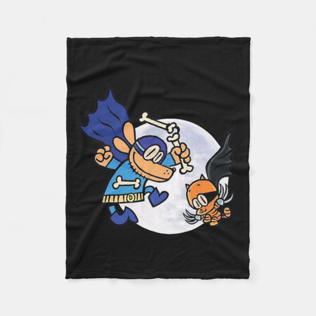 Couverture Polaire Dogman Et Chat Essentiels Pour Enfant (Devant)