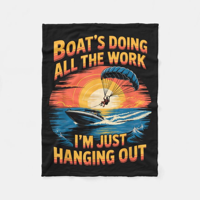 Couverture Polaire Doing All The Work Parasailer Paragliding Parasail (Devant)