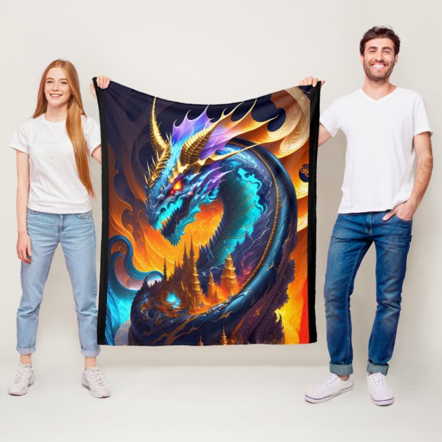 Couverture Polaire Domaine Dragon 2 (En situation)