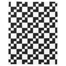 Domino en Patchwork - Noir et Blanc
