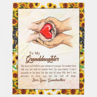 Couverture Polaire Don Grandgirl| Amour Grand-mère Groupe familial