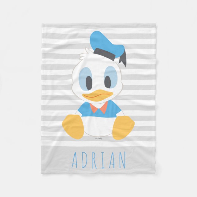 Couverture Polaire Donald Duck | Baby Donald - Ajouter votre nom (Devant)