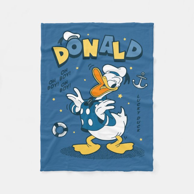 Couverture Polaire Donald Duck | Oh mon garçon ! Oh mon Dieu ! Lucky  (Devant)
