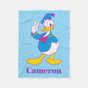 Couverture Polaire Donald Duck Signe de Paix