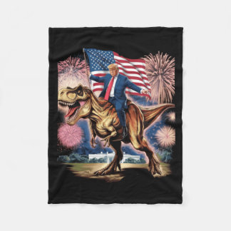 Couverture Polaire Donald Président T Rex Dinosaure Maison Blanche