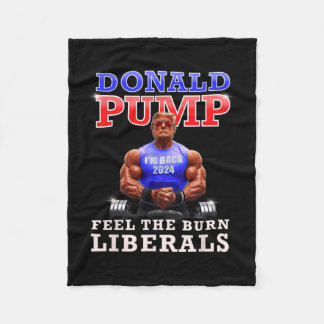 Couverture Polaire Donald Pump Drôle Trump Sent Les Libéraux Brûlants