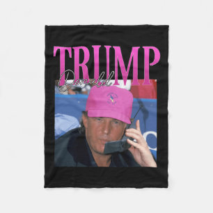 Couverture Polaire Donald Trump drôle me manque Pourtant Y2k Vintage 