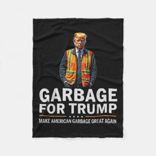 Couverture Polaire Donald Trump Garbyge Orange Reflex Safety Vest