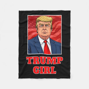 Couverture Polaire Donald Trump Girl Funny Great America Président Su