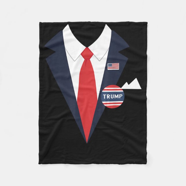 Couverture Polaire Donald Trump Halloween Costume amusant pour enfant (Devant)