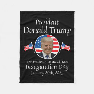 Couverture Polaire Donald Trump Jour de l'investiture 2025 47e présid
