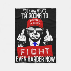 Couverture Polaire Donald Trump Middle Finger Flipping Off Pro Repubb