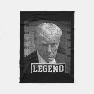 Couverture Polaire Donald Trump Mugshot 2024 Pas un partisan coupable