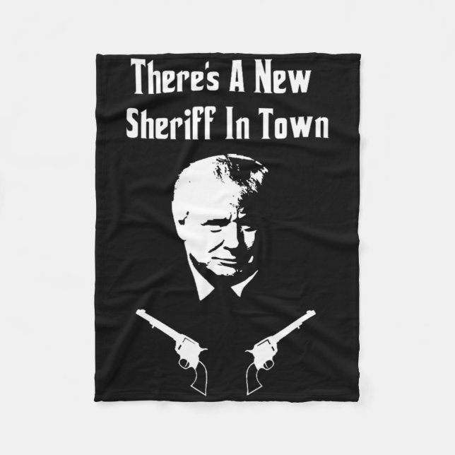 Couverture Polaire Donald Trump New Sheriff In Town  (Devant)