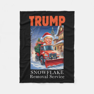 Couverture Polaire Donald Trump Noël Funny Snowflake Suppression
