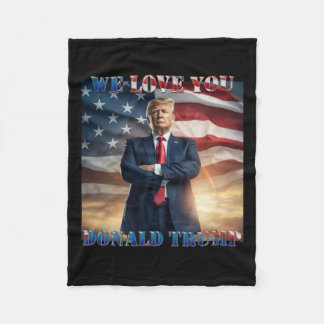 Couverture Polaire Donald Trump, nous vous aimons