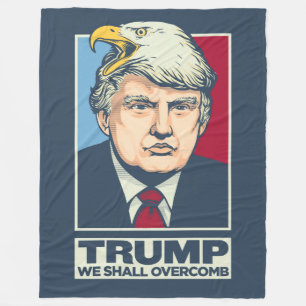 Couverture Polaire Donald Trump que nous Overcomb