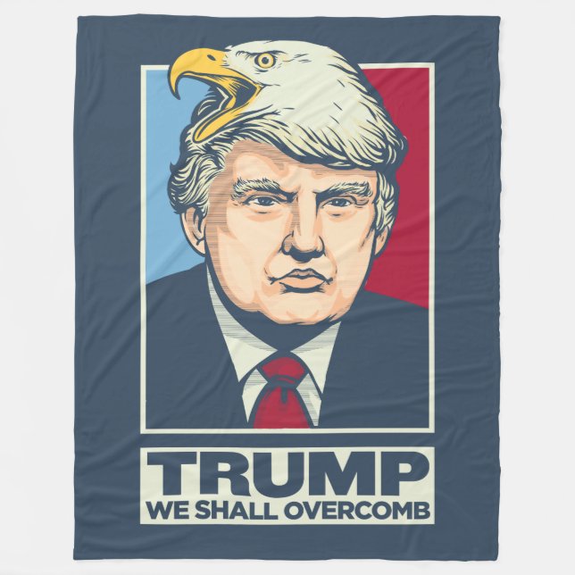 Couverture Polaire Donald Trump que nous Overcomb (Devant)
