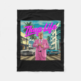 Couverture Polaire Donald Trump Thug Life, Dons Républicains, Électio