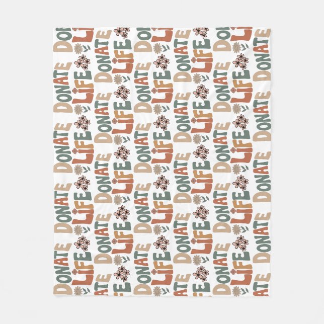 Couverture Polaire Donate Life BOHO (Devant)
