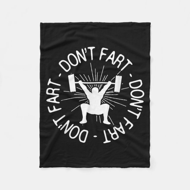 Couverture Polaire Dont Far Funny Fitness Gym Gift  (Devant)