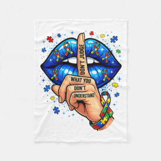 Couverture Polaire Dont Judge What Dont Understand Autism Awareness