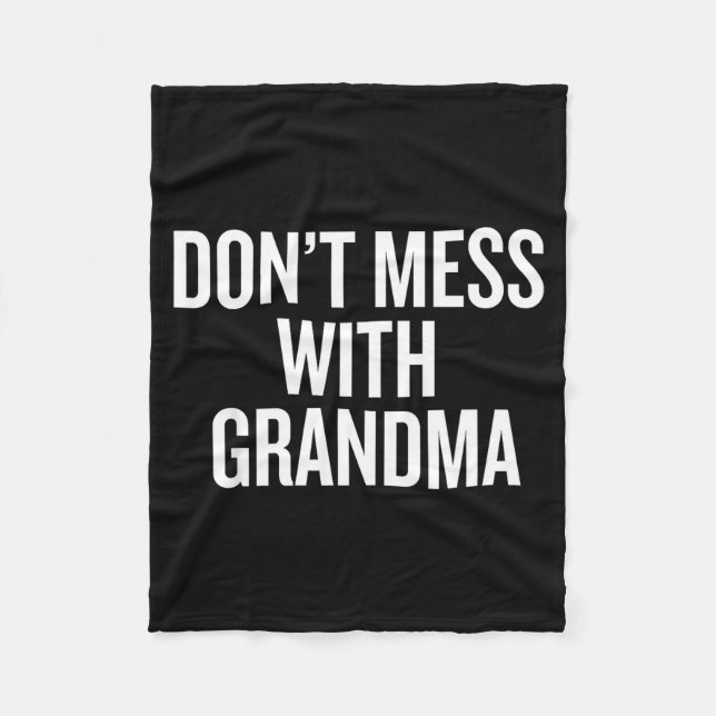 Couverture Polaire Dont Mess With Grandma  (Devant)
