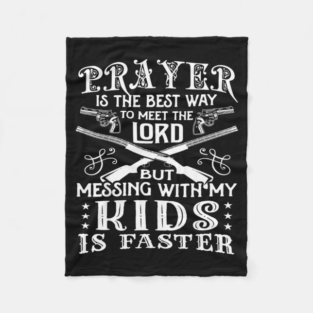 Couverture Polaire Don't Mess With My Kids! Mom  (Devant)