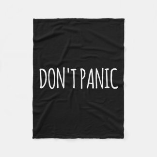 Couverture Polaire Don't Panic 