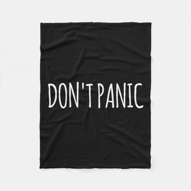 Couverture Polaire Don't Panic  (Devant)