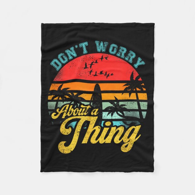 Couverture Polaire Don't Worry About A Thing Jamaican Rasta Reggae Fu (Devant)