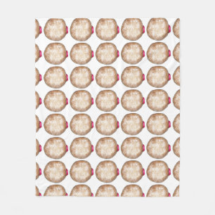 Couverture Polaire Donuts remplis de gelée Doughnut Hanoukka Sufganiy
