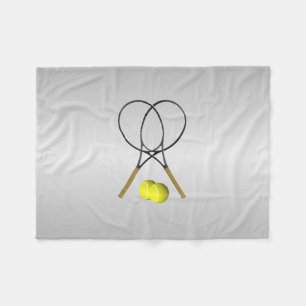Couverture Polaire Double Tennis Sport Thème