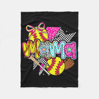 Couverture Polaire Douce Maman Maman Douce Vibes de journée de match 