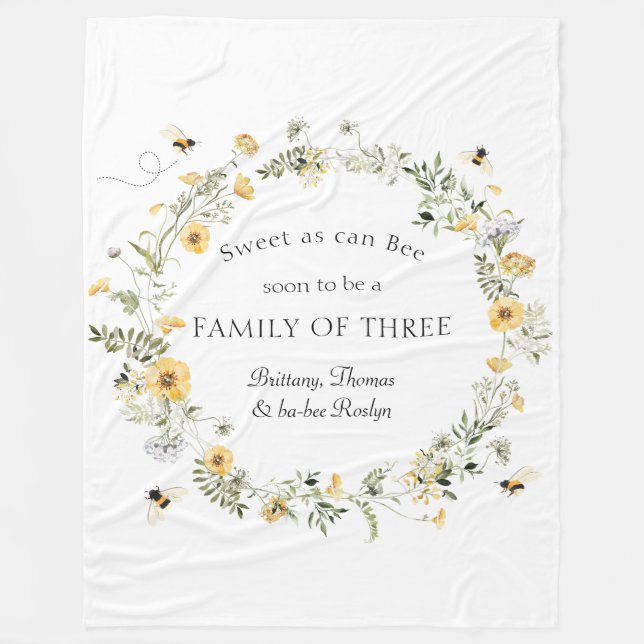 Couverture Polaire Doux comme peut BEE Baby Fleece Blanket (Devant)