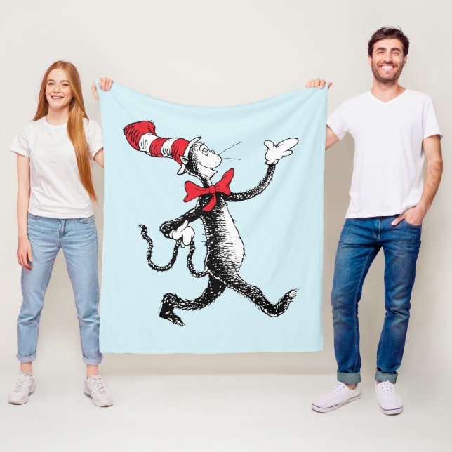 Couverture Polaire Dr Seuss | Chat dans la marche des chats Casquette (En situation)