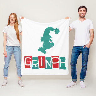 Couverture Polaire Dr Seuss   Grinch - Rouge et Vert