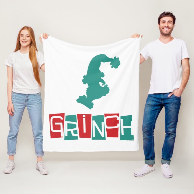 Couverture Polaire Dr Seuss | Grinch - Rouge et Vert (En situation)