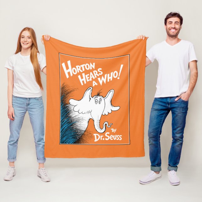 Couverture Polaire Dr Seuss | Horton Entend un qui livre (En situation)