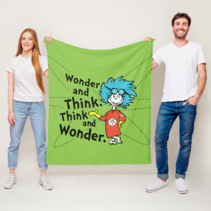 Couverture Polaire Dr Seuss Merveilleuse et réfléchis. Pensez et ét