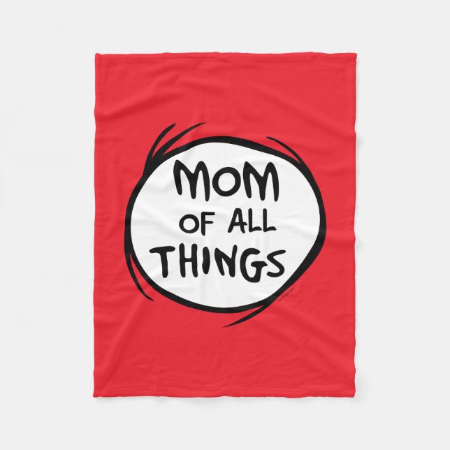 Couverture Polaire Dr. Seuss Thing One Thing Two - Maman of all Thing (Devant)