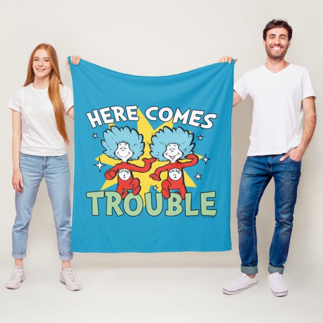 Couverture Polaire Dr Seuss | Une Chose Deux Ici, C'Est Difficile (En situation)