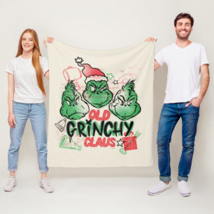 Couverture Polaire Dr Seuss Vieux Claus Grinch