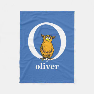 Couverture Polaire Dr. Seuss's ABC: Letter O - White   Add Your Name
