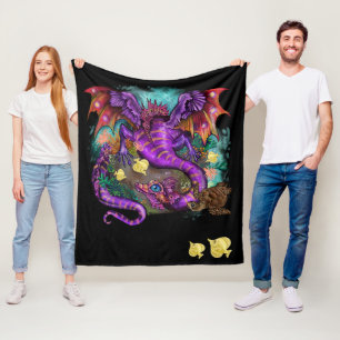 Couverture Polaire Dragon aquatique