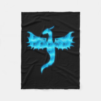 Couverture Polaire Dragon bleu