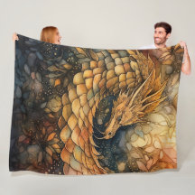 Dragon d'Imaginaire Fleece Blanket